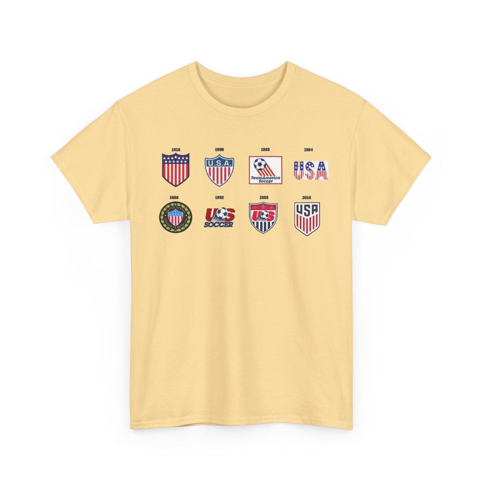 USA Soccer Logos Graphic Tee — Retro American Soccer Logo T‑Shirt