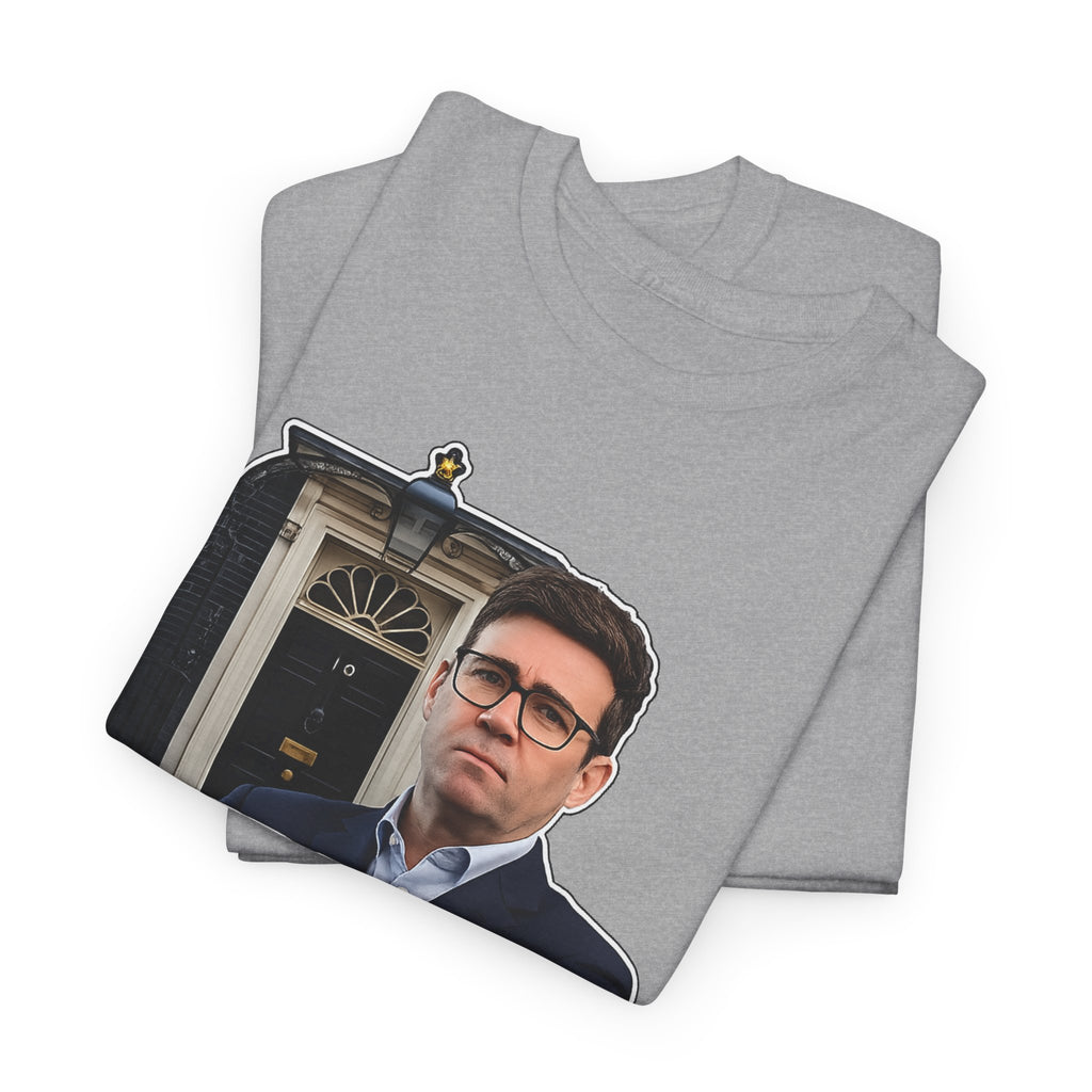 Andy Burnham Out Political Satire T‑Shirt — "Burnham Out" Protest Tee