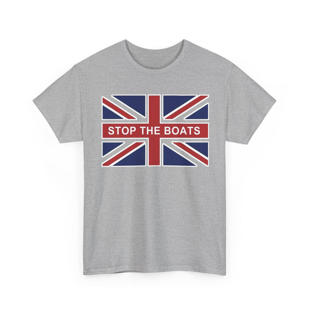 Union Jack "Stop The Boats" Political Statement Tee / T-Shirt