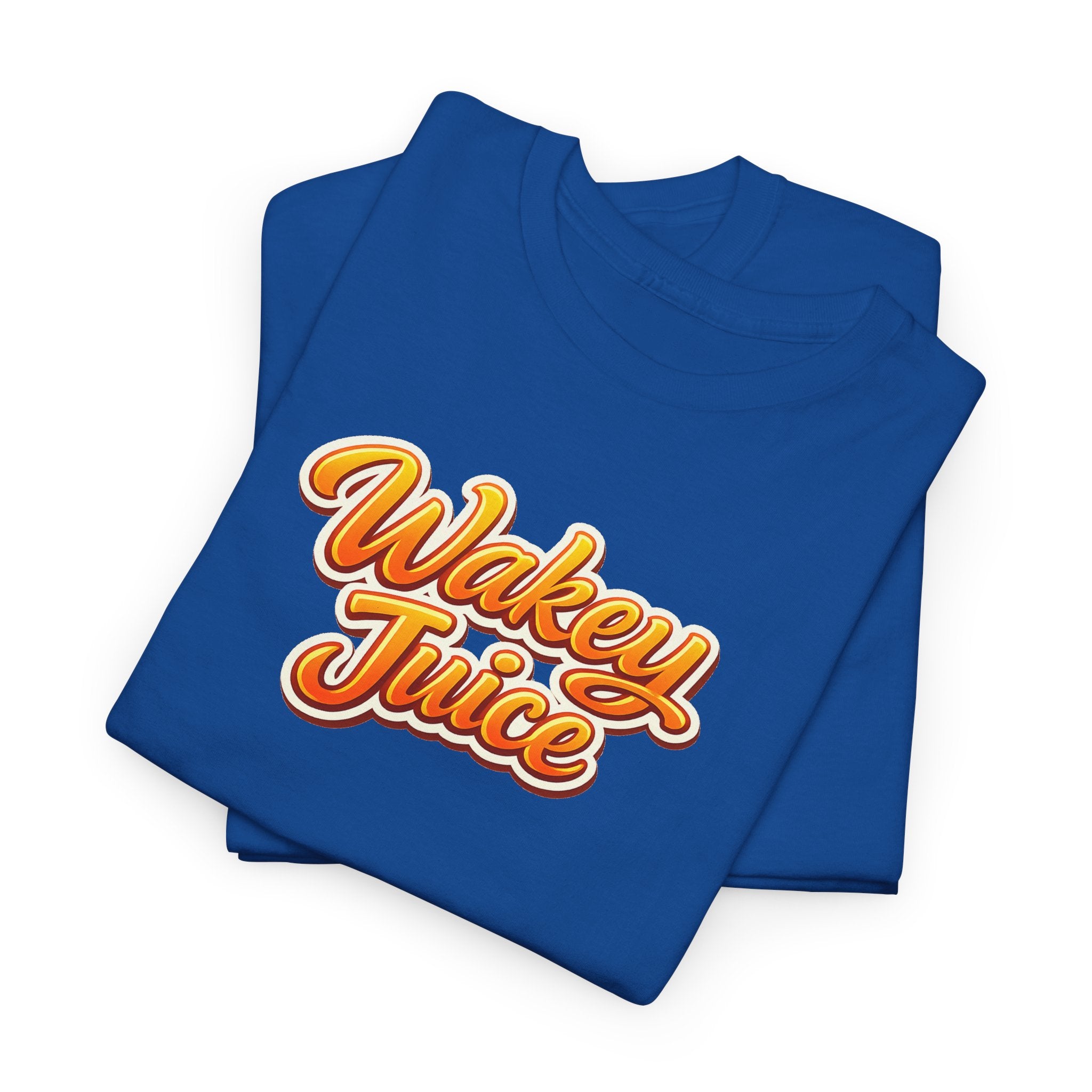 Wakey Juice T‑Shirt — Retro Orange Script Graphic Tee