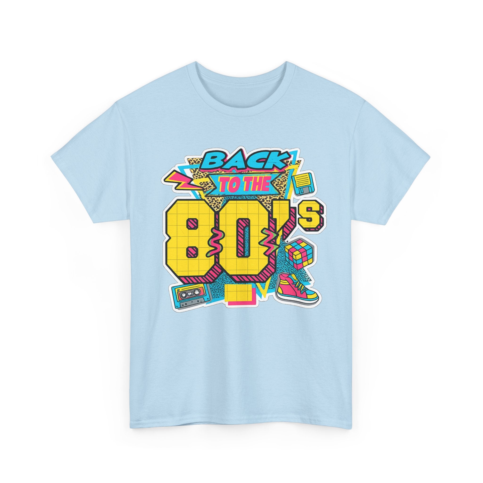 Back to the 80s Retro Graphic Tee — Vintage 80s Neon Design