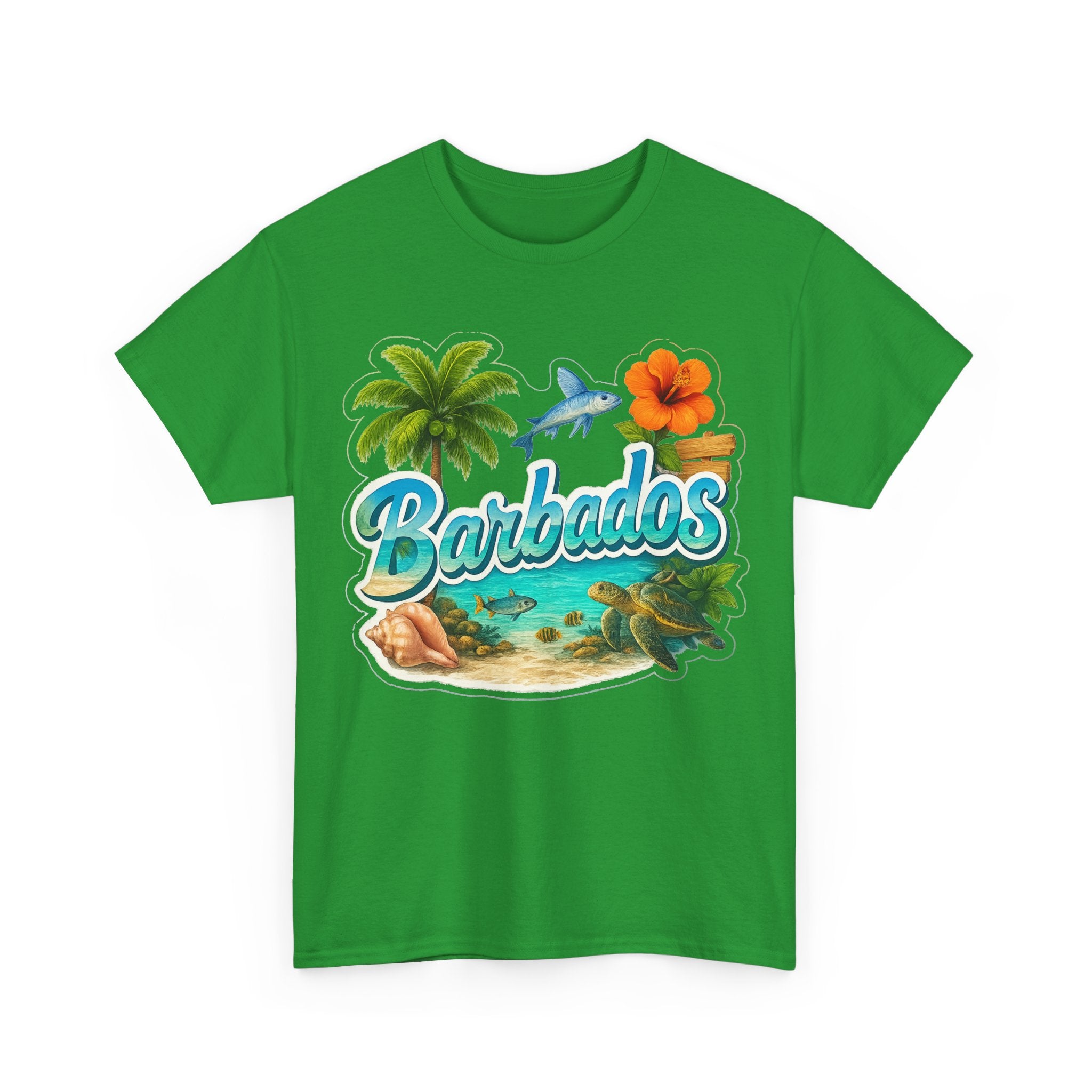 Barbados Beach Graphic Tee — Tropical Island Vacation T‑Shirt