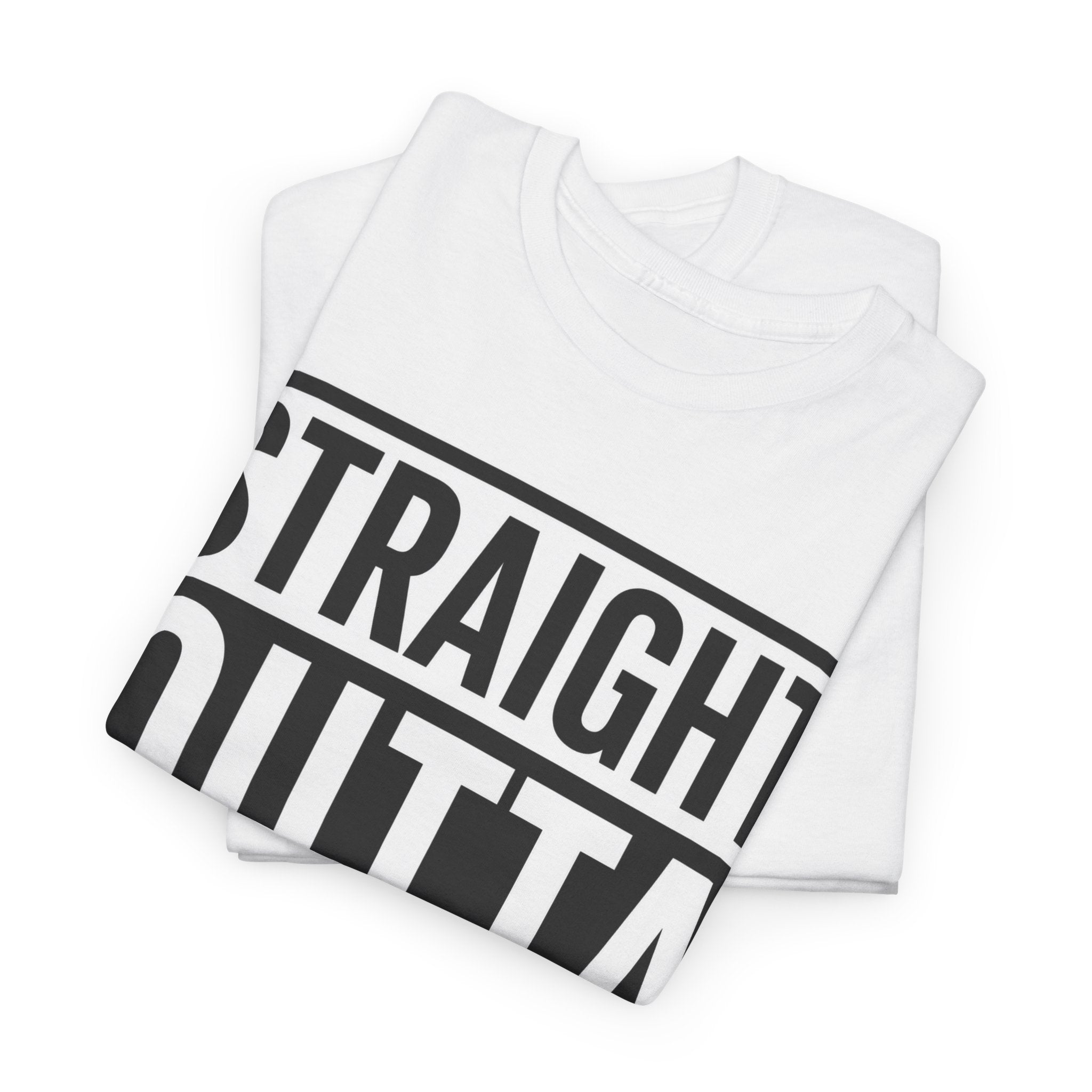 Straight Outta England T-Shirt — Bold Black Typography Tee for Brits & Expats