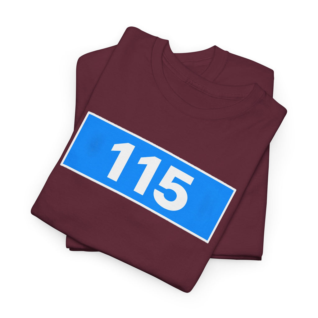 Manchester City 115 Inspired Minimalist Graphic Cotton T-Shirt