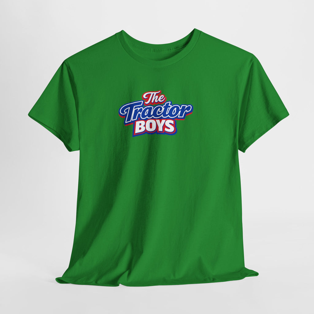 The Tractor Boys T-Shirt — Retro Blue & Red Logo Tee