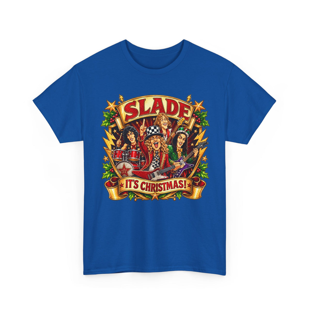 Slade it's Christmas Unisex Heavy Cotton Tee