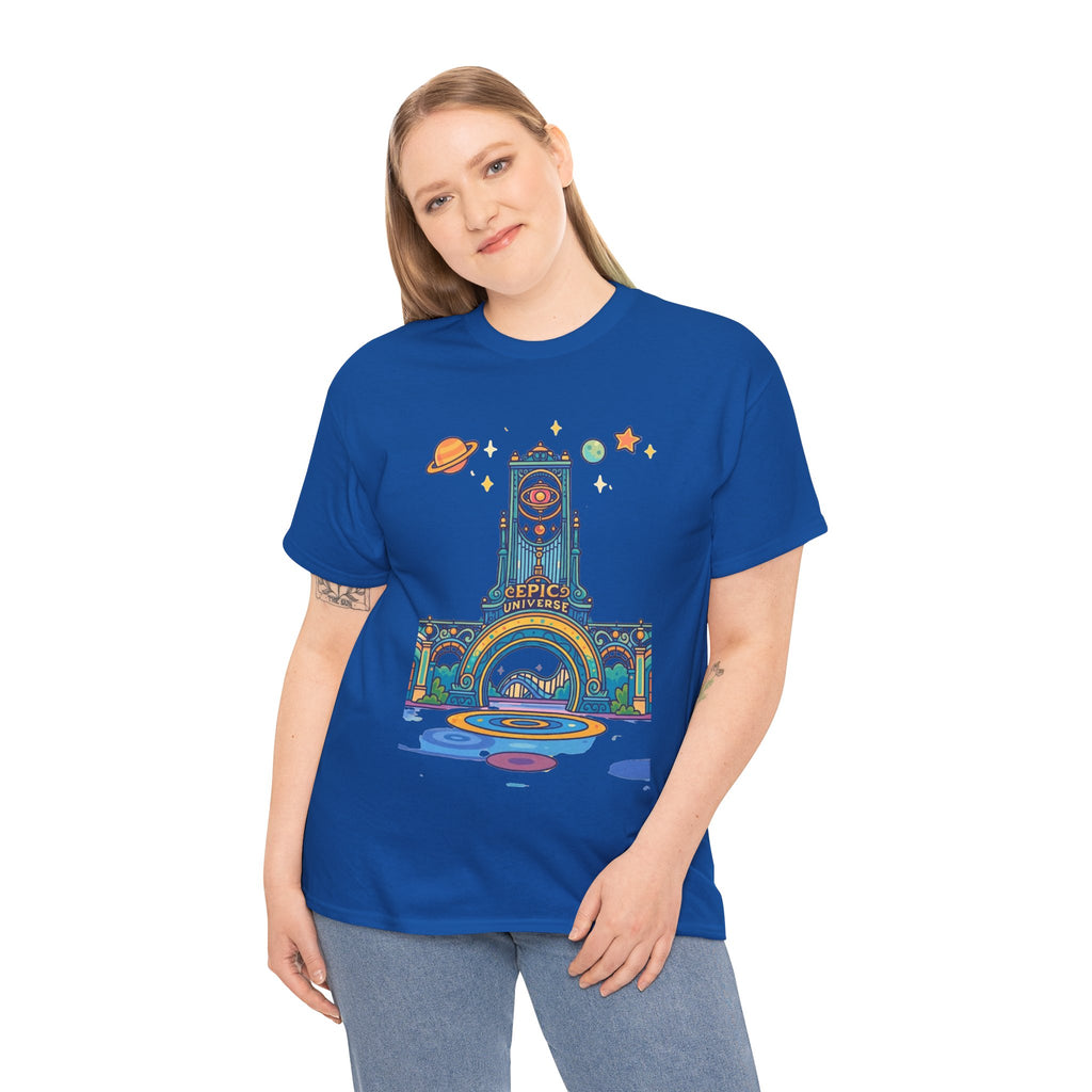 Universal Studios Family Vacation T-Shirt — Retro Space Theater Graphic Tee