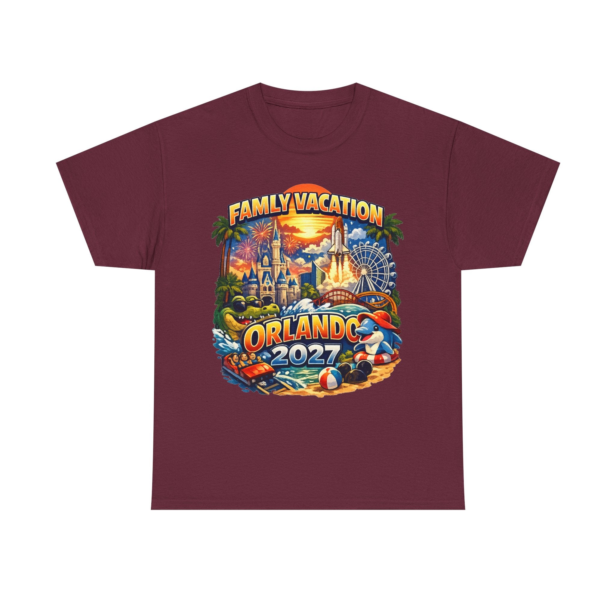 Family Vacation Orlando 2027 T-Shirt — Vintage Theme Park Souvenir Tee