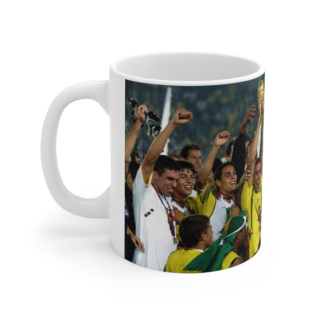 Brazil World Cup Winners Victory Photo Mug — Team Celebration Ceramic Coffee Cup (11oz, 15oz)