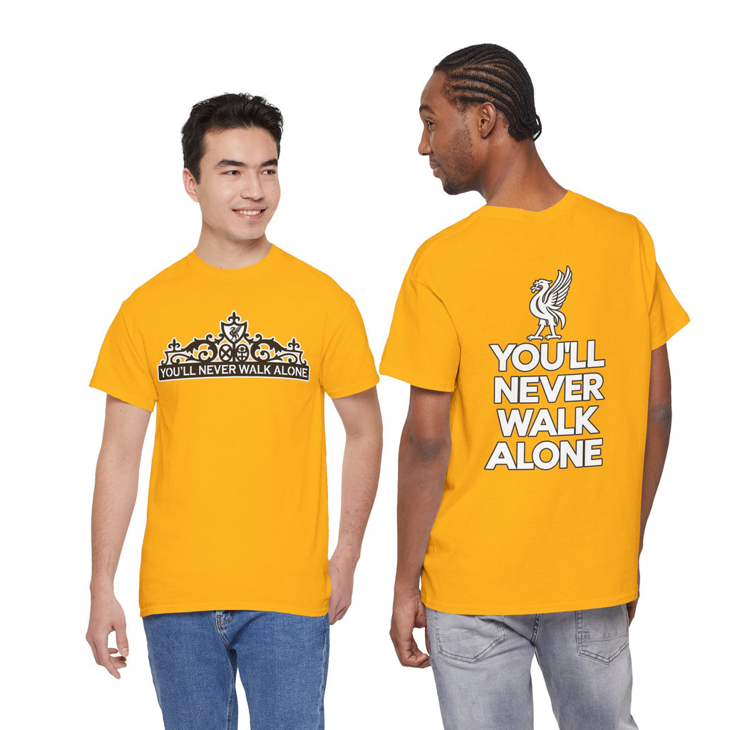 You'll Never Walk Alone T‑Shirt — Liverpool FC Crest Cotton Tee