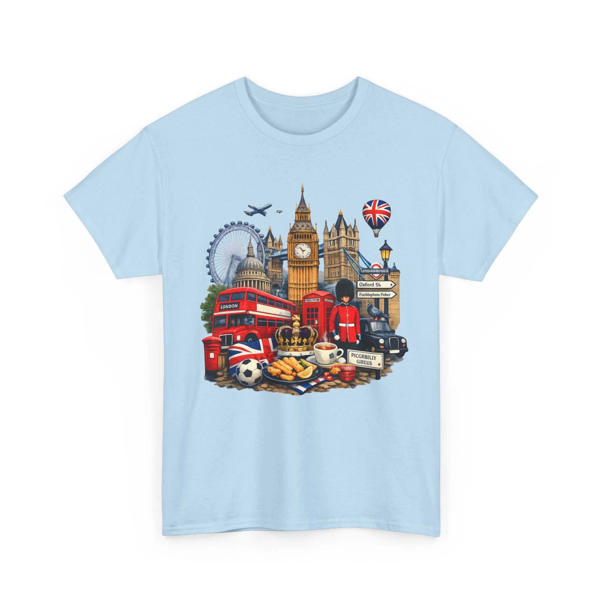 London Landmarks T‑Shirt — British Icons Collage Tee
