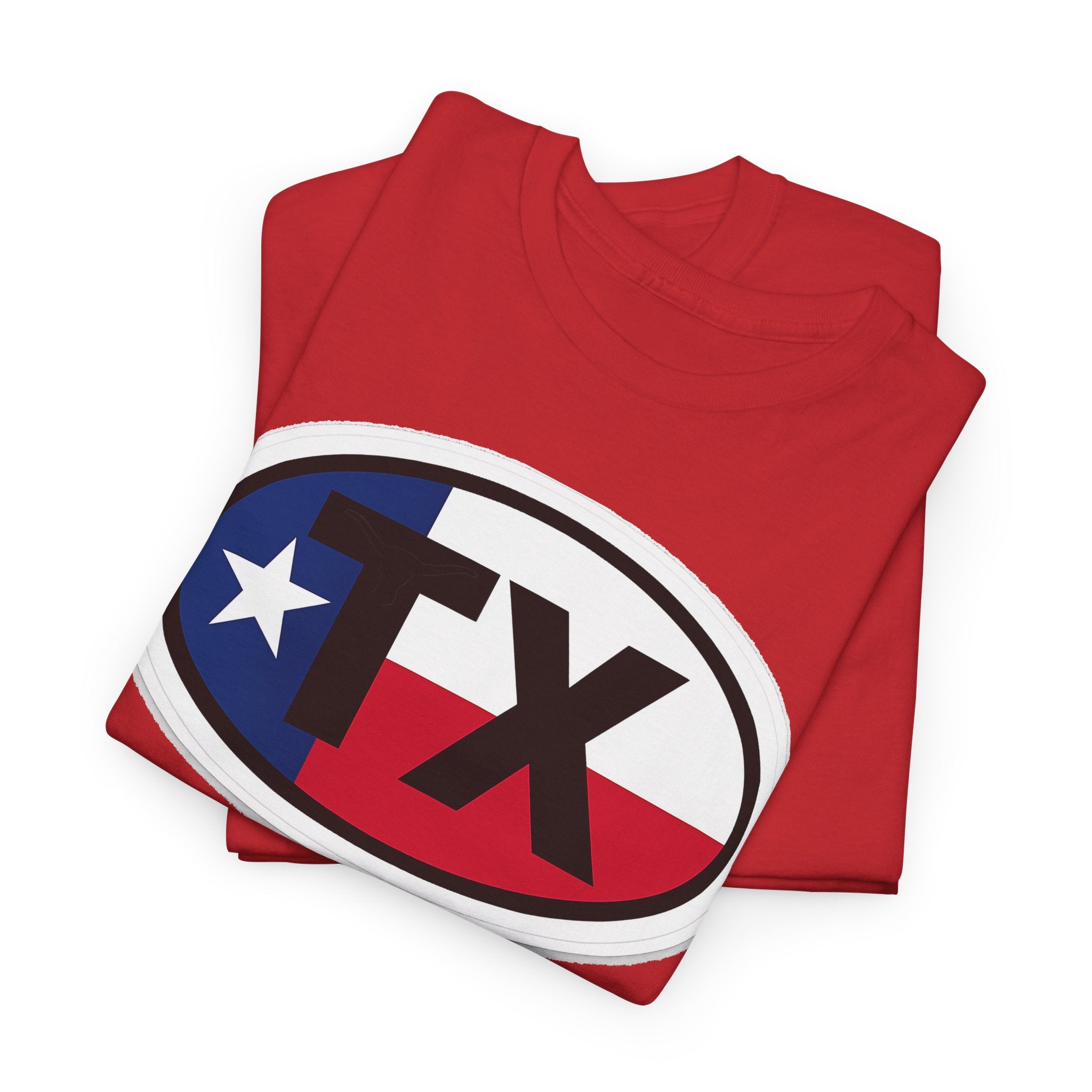 Texas Flag TX Oval T-Shirt — Patriotic Lone Star Tee