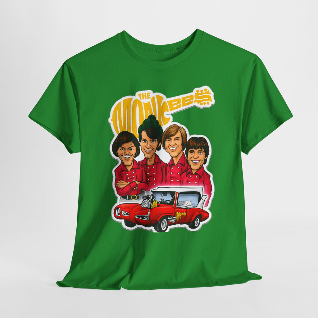 The Monkees Retro Band Tee — Colorful Car Cartoon Graphic
