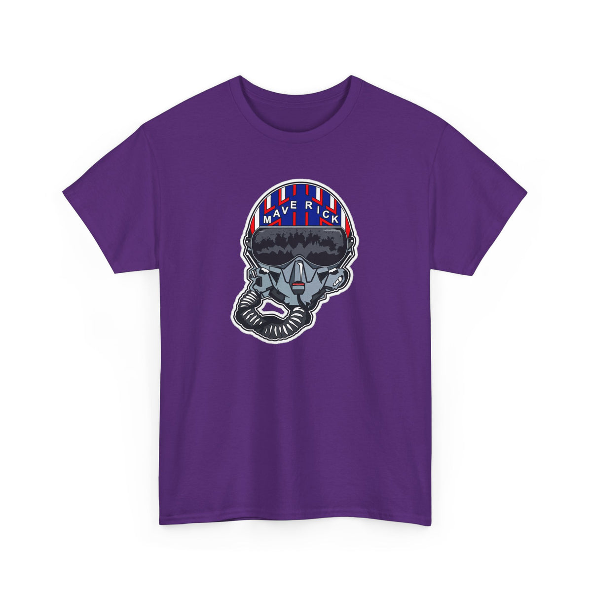 Skull Pilgrim Tee — Retro Striped 'Maverick' Helmet Graphic Shirt