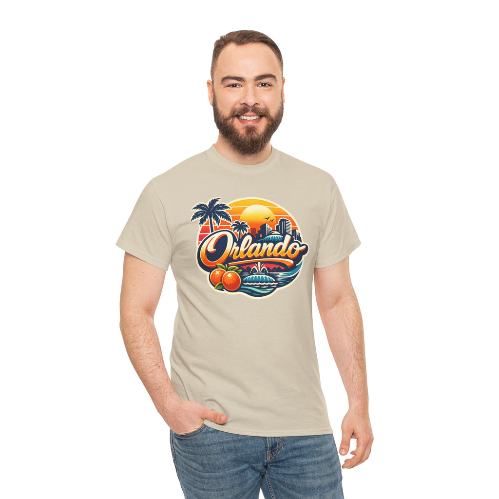 Orlando Retro Sunset T-Shirt — Vintage Florida Vacation Tee