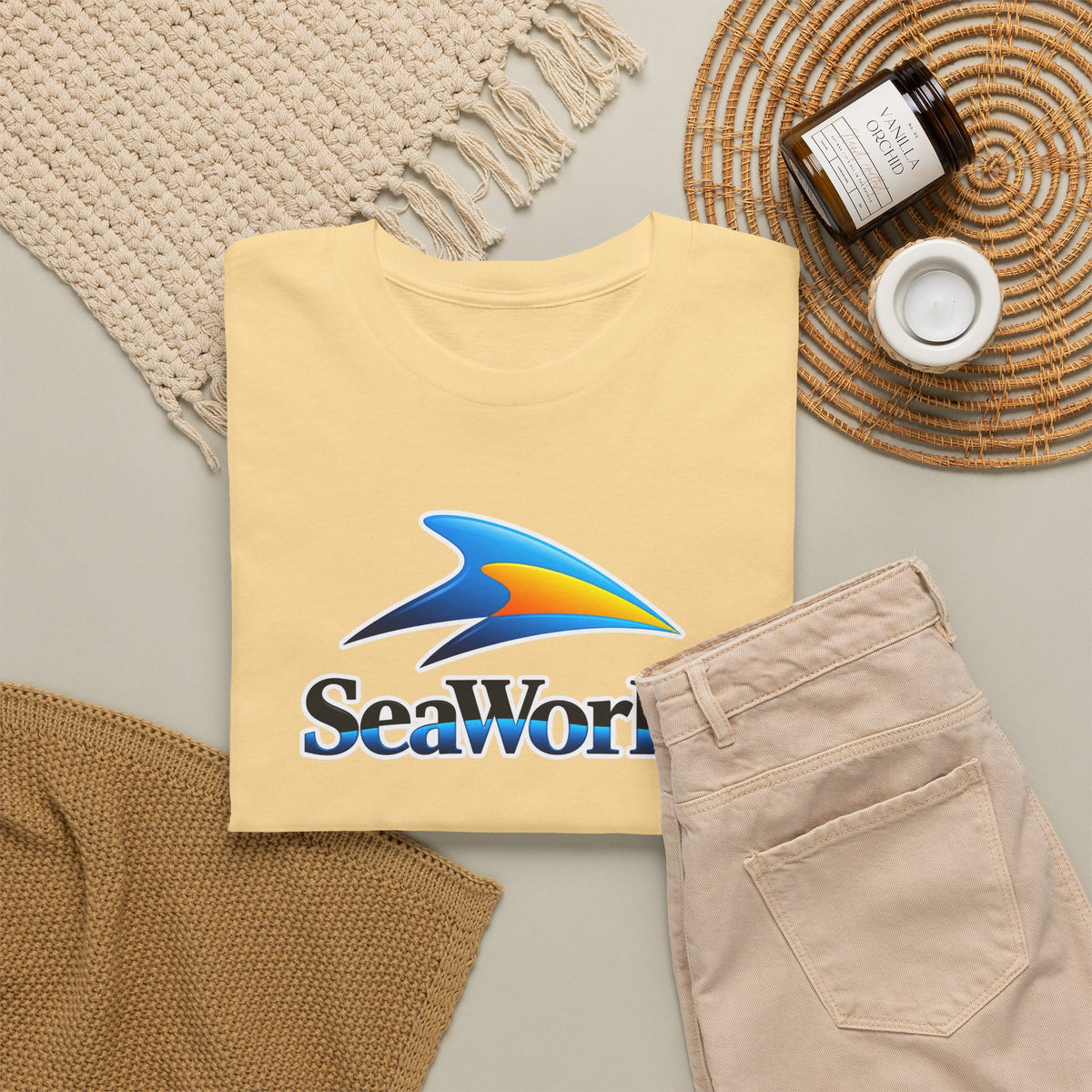 SeaWorld Logo T-Shirt — Classic Ocean Theme Tee