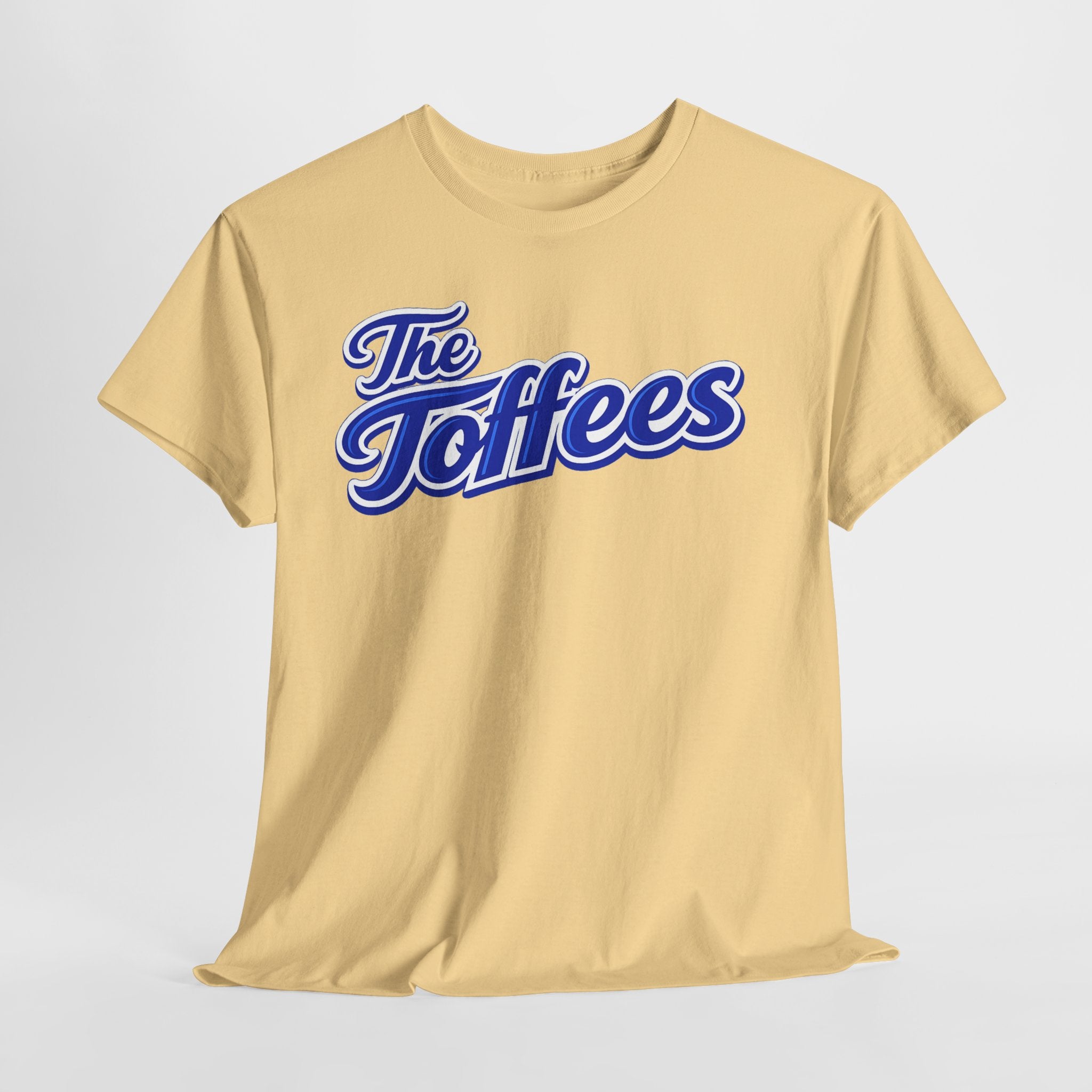 The Toffees Script Tee — Vintage Blue Logo T-Shirt