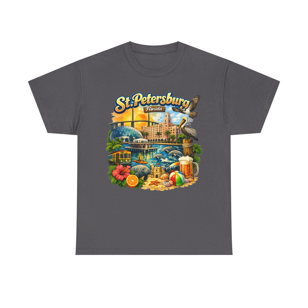 St. Petersburg Florida Retro Beach Scene T-Shirt