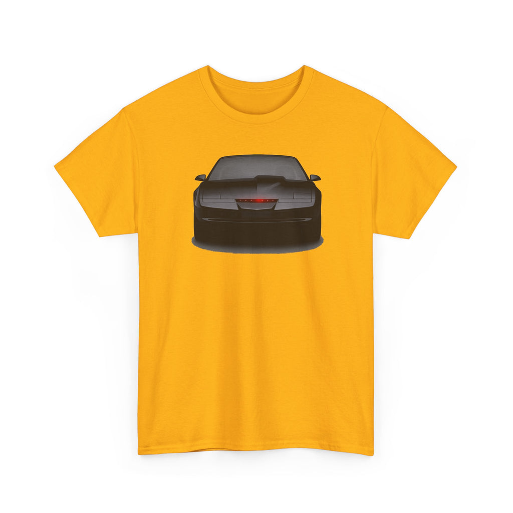 KITT-Inspired Retro Sports Car Tee — Front View Knight Rider Car Graphic Shirt
