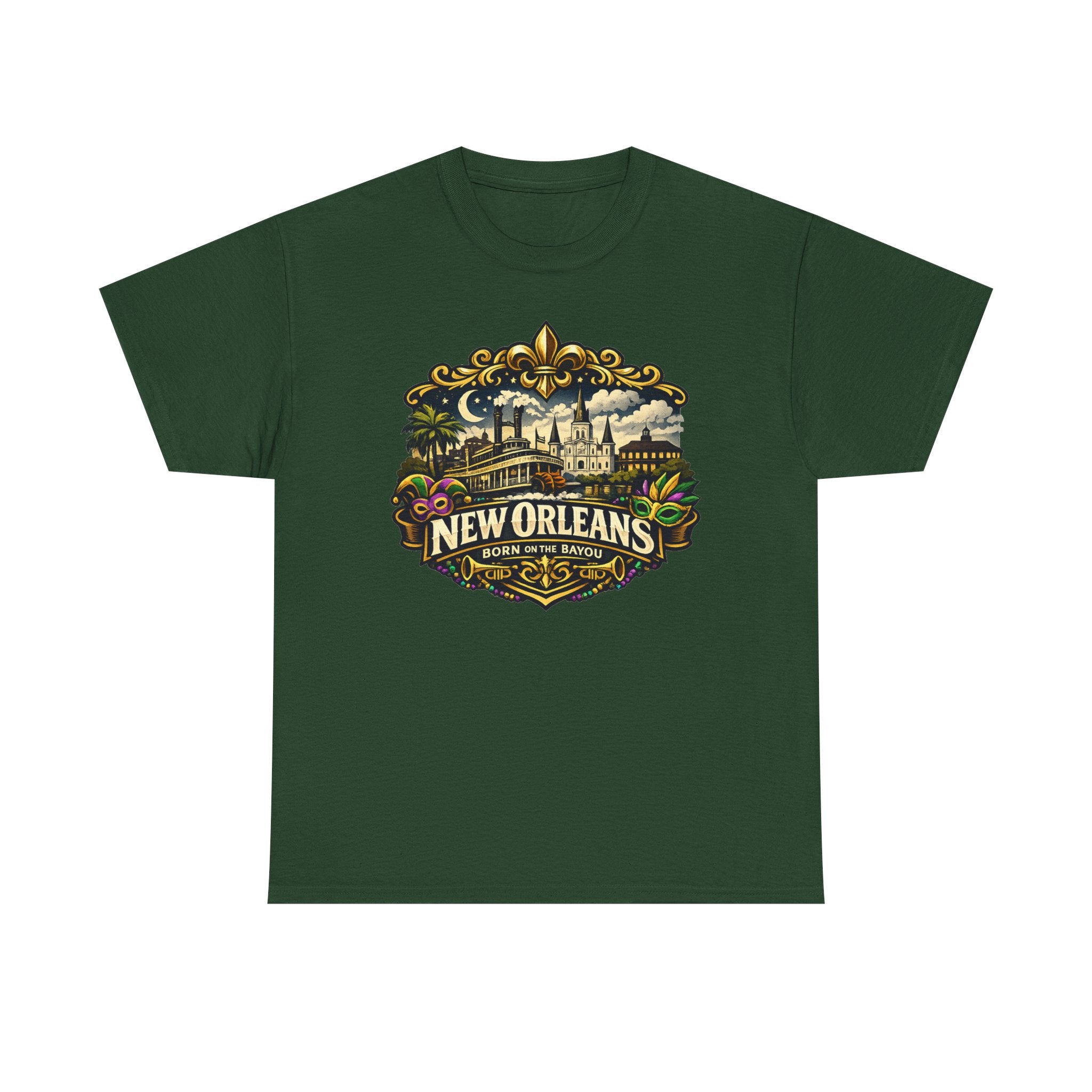 New Orleans Vintage Badge Tee — Crescent City Souvenir T-Shirt