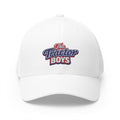 Embroidered 'The Tractor Boys' Structured Cap - Retro Red & Blue Logo