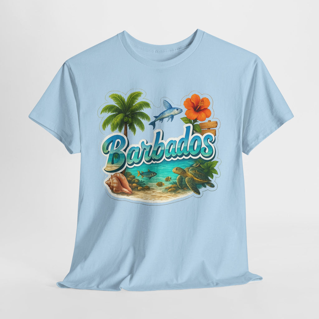 Barbados Beach Graphic Tee — Tropical Island Vacation T‑Shirt