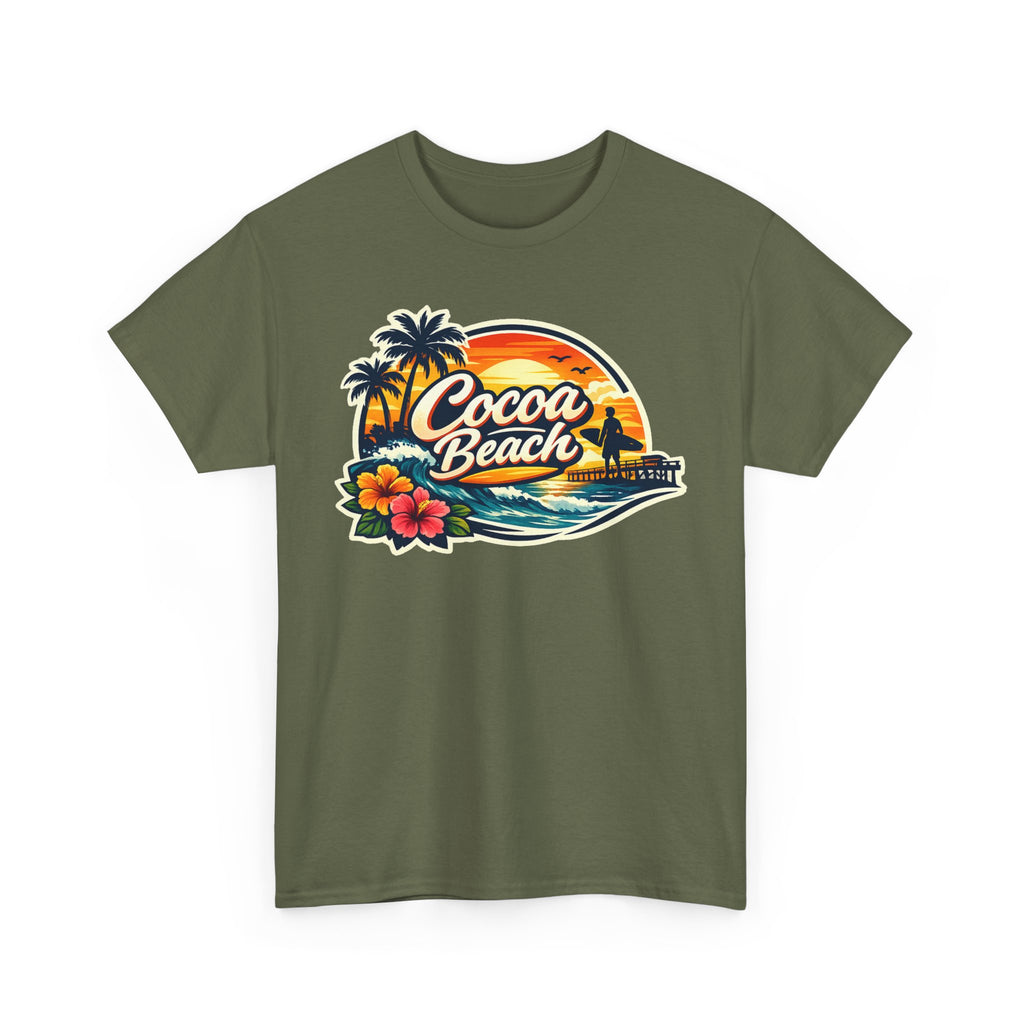 Cocoa Beach Vintage Sunset T-Shirt
