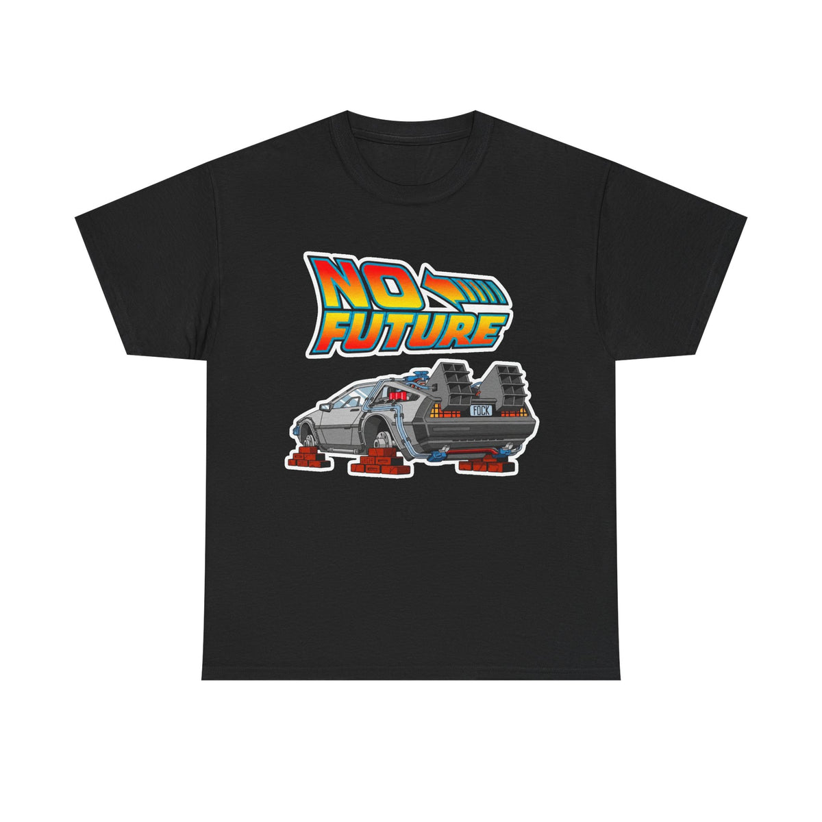 No Future DeLorean Cotton T-Shirt