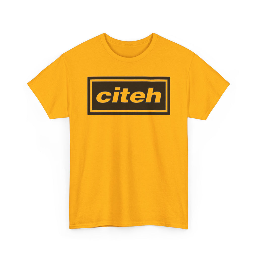Manchester City Citeh Logo Tee — Minimalist Black Box Graphic T-Shirt