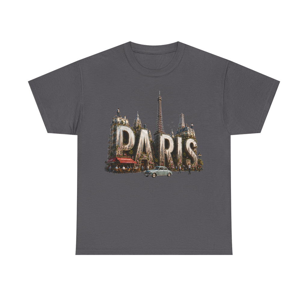 Paris Vintage Landmark T-Shirt — Eiffel Tower Retro Travel Tee