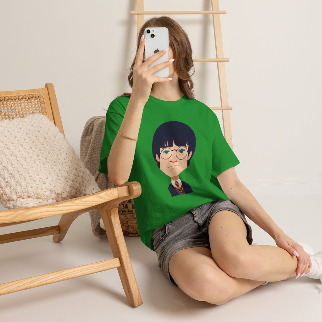 Harry Potter Wizard School Boy Cartoon Cotton T-Shirt