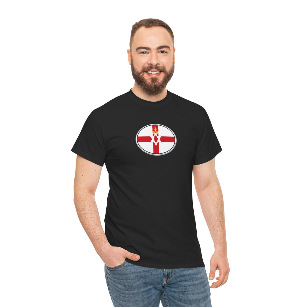 Northern Ireland Flag T‑Shirt — Small Oval Emblem Votton T-Shirt