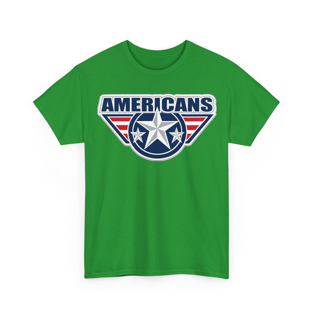 Americans Patriotic Star T‑Shirt — Red White Blue USA Graphic Tee