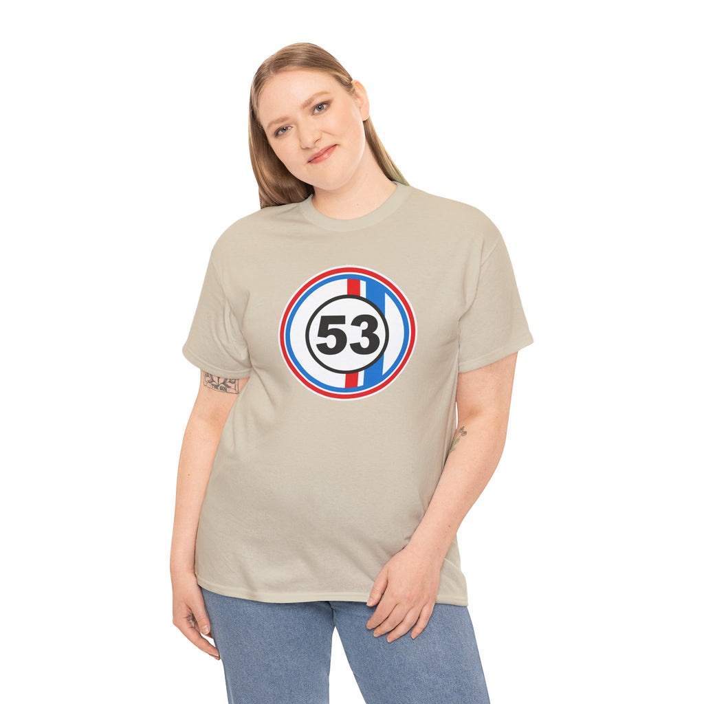 Racing Stripe Number 53 Cotton T-Shirt / Tee