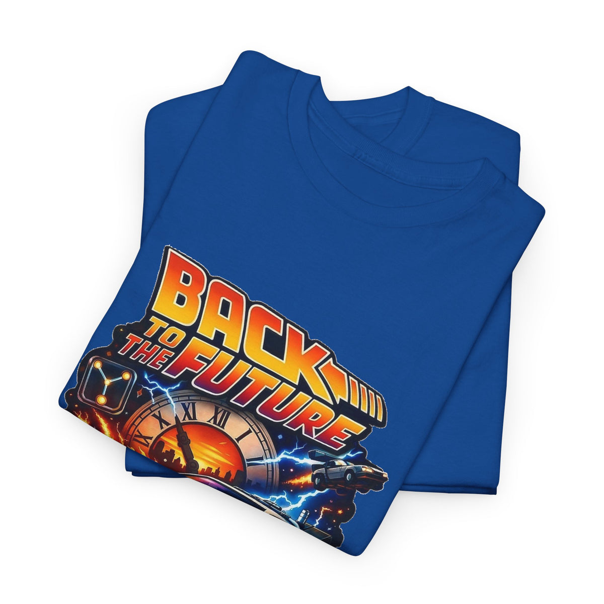 Back to the Future Graphic Tee – Retro 1985 DeLorean Design