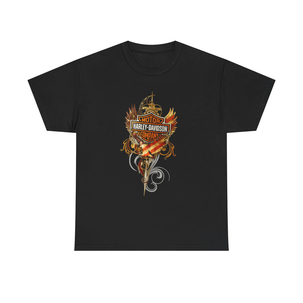 Ride Hard Live Free Motorcycle Tee — Harley-Inspired Biker T-Shirt