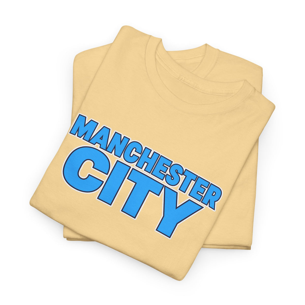 Manchester City T‑Shirt — Retro Blue Logo Tee