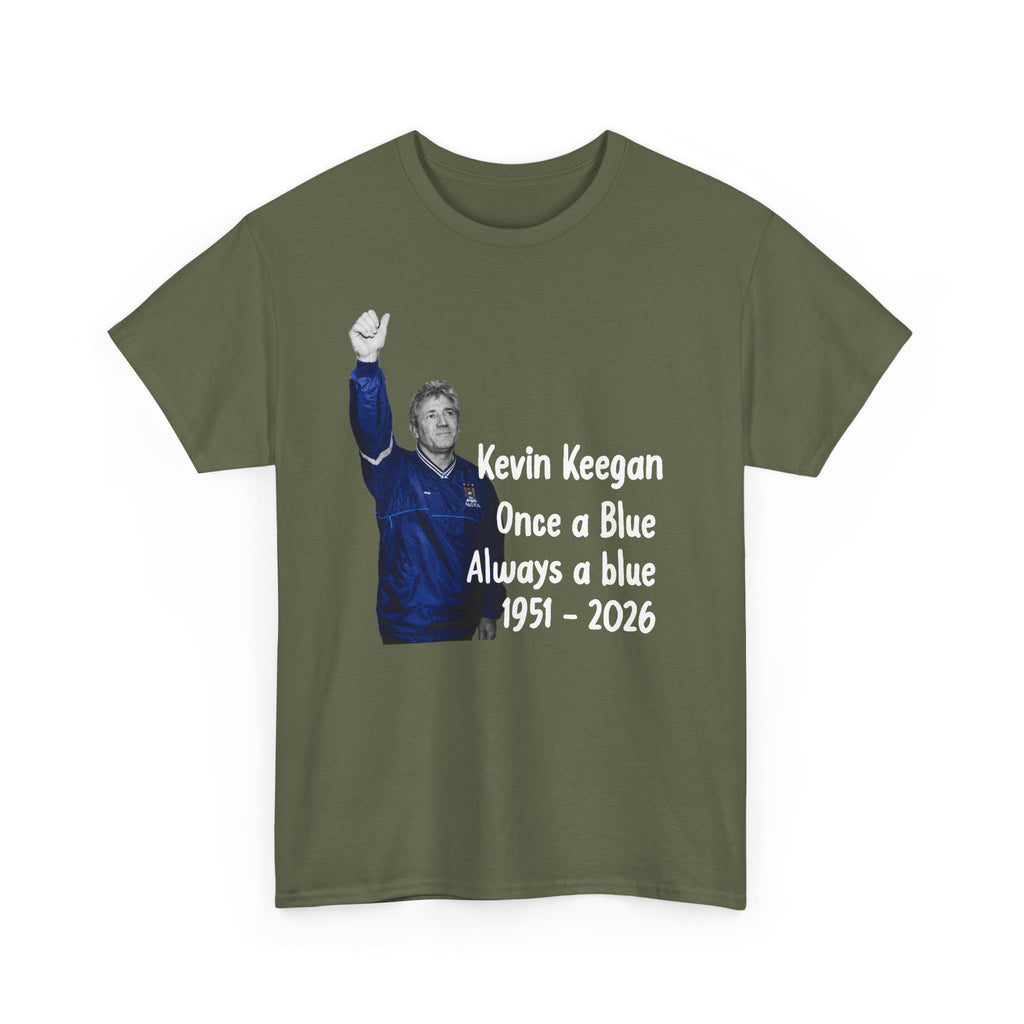Kevin Keegan Tribute T-Shirt – "Once a Blue Always a Blue 1951–2026"