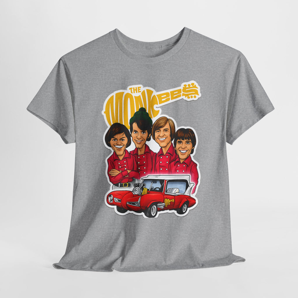 The Monkees Retro Band Tee — Colorful Car Cartoon Graphic