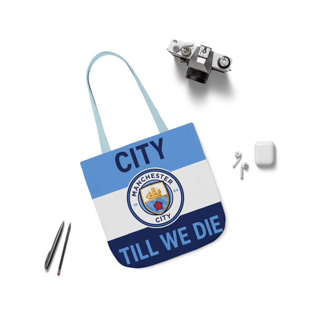 City Till We Die Unofficial Canvas Tote Bag — Manchester Football Fan Bag
