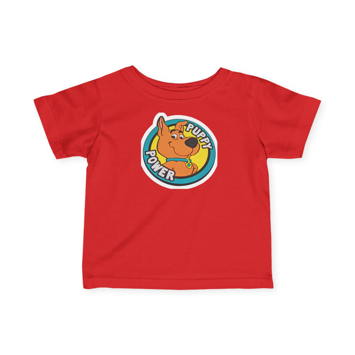 Scooby Doo Scrappy Doo Infant Tee — 'Puppy Power' Cute Cartoon Dog Baby T-Shirt, Newborn & Toddler Gift