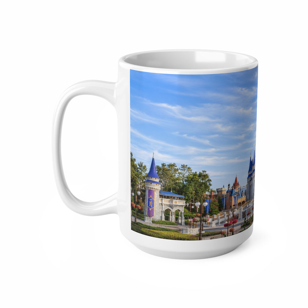 Walt Disney World Magic Kingdom Castle Skyline Ceramic Mug — Fantasy Theme Park Coffee Cup (11oz & 15oz)