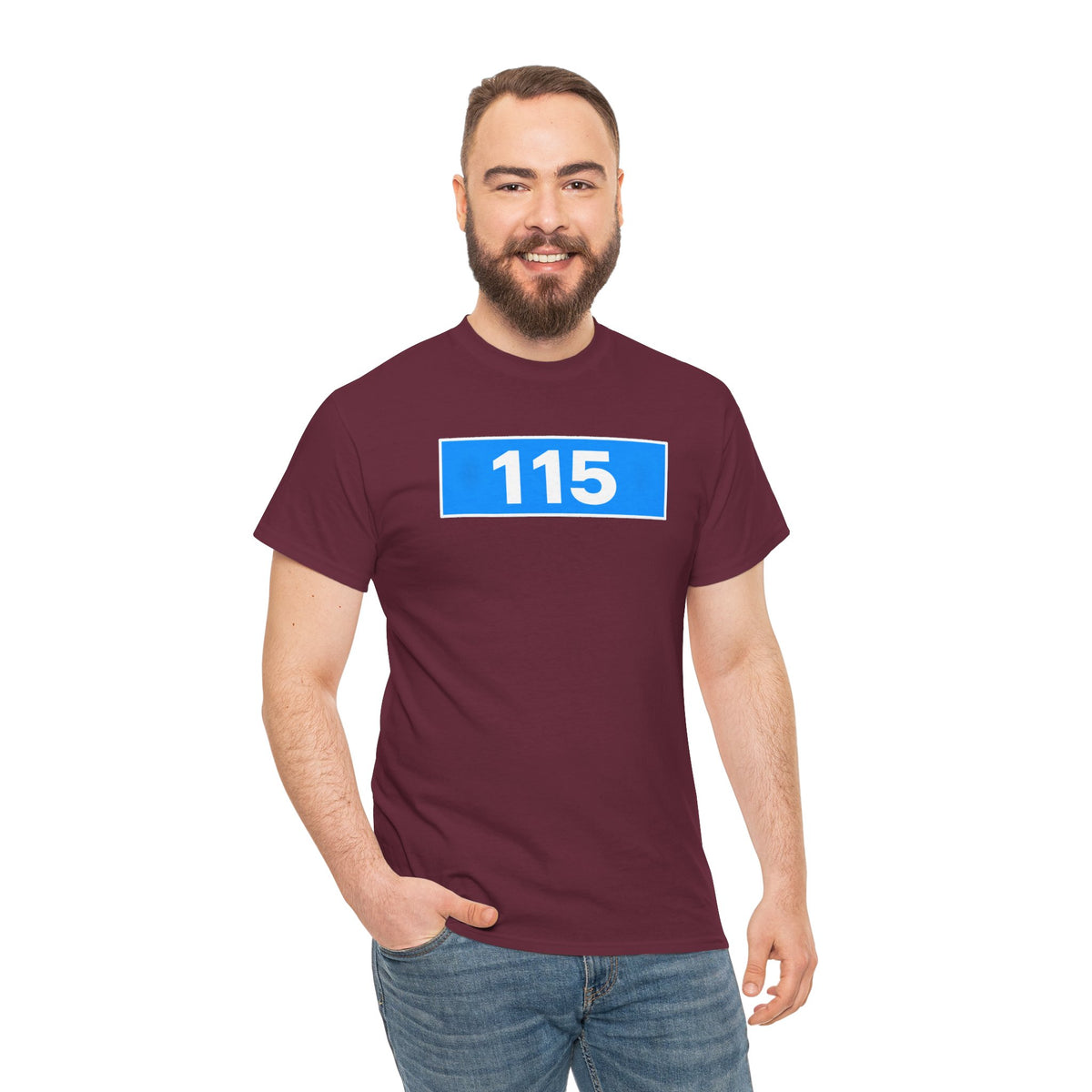 Manchester City 115 Inspired Minimalist Graphic Cotton T-Shirt