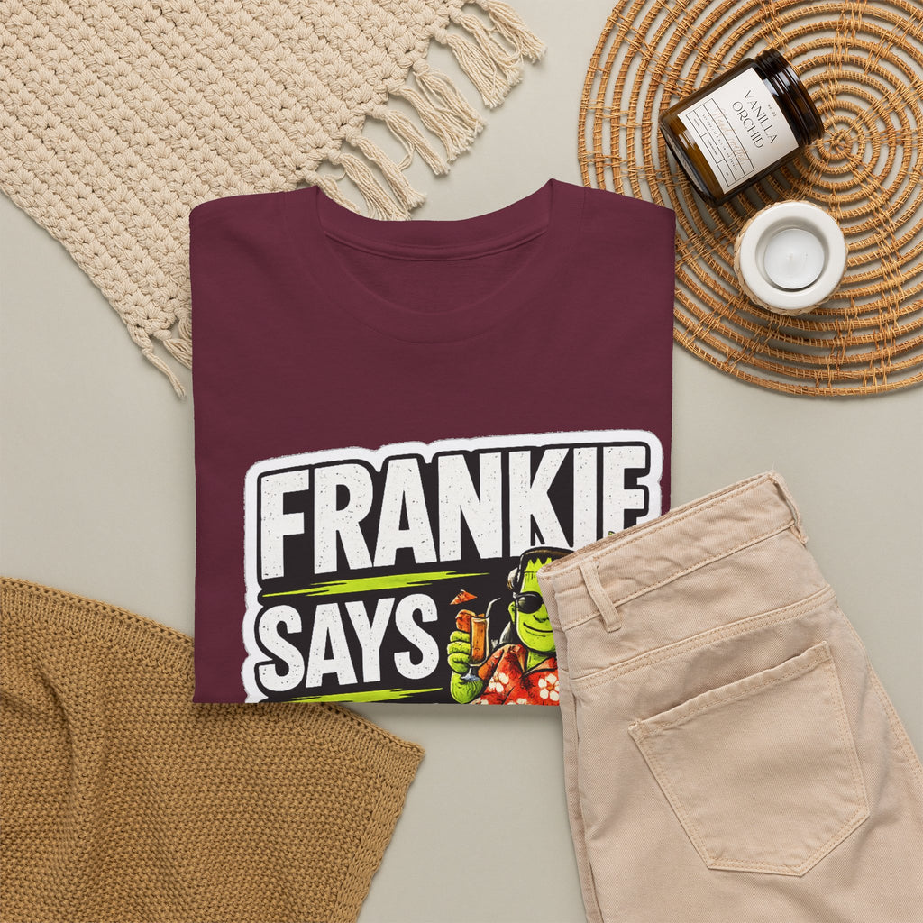 Frankie Says Relax Funny Graphic Cotton T-Shirt