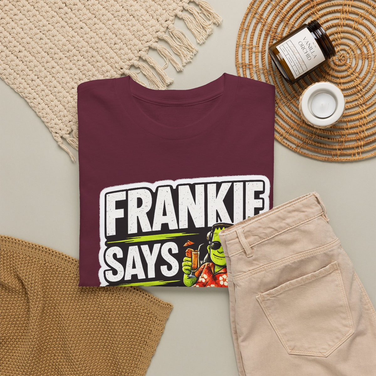 Frankie Says Relax Funny Graphic Cotton T-Shirt