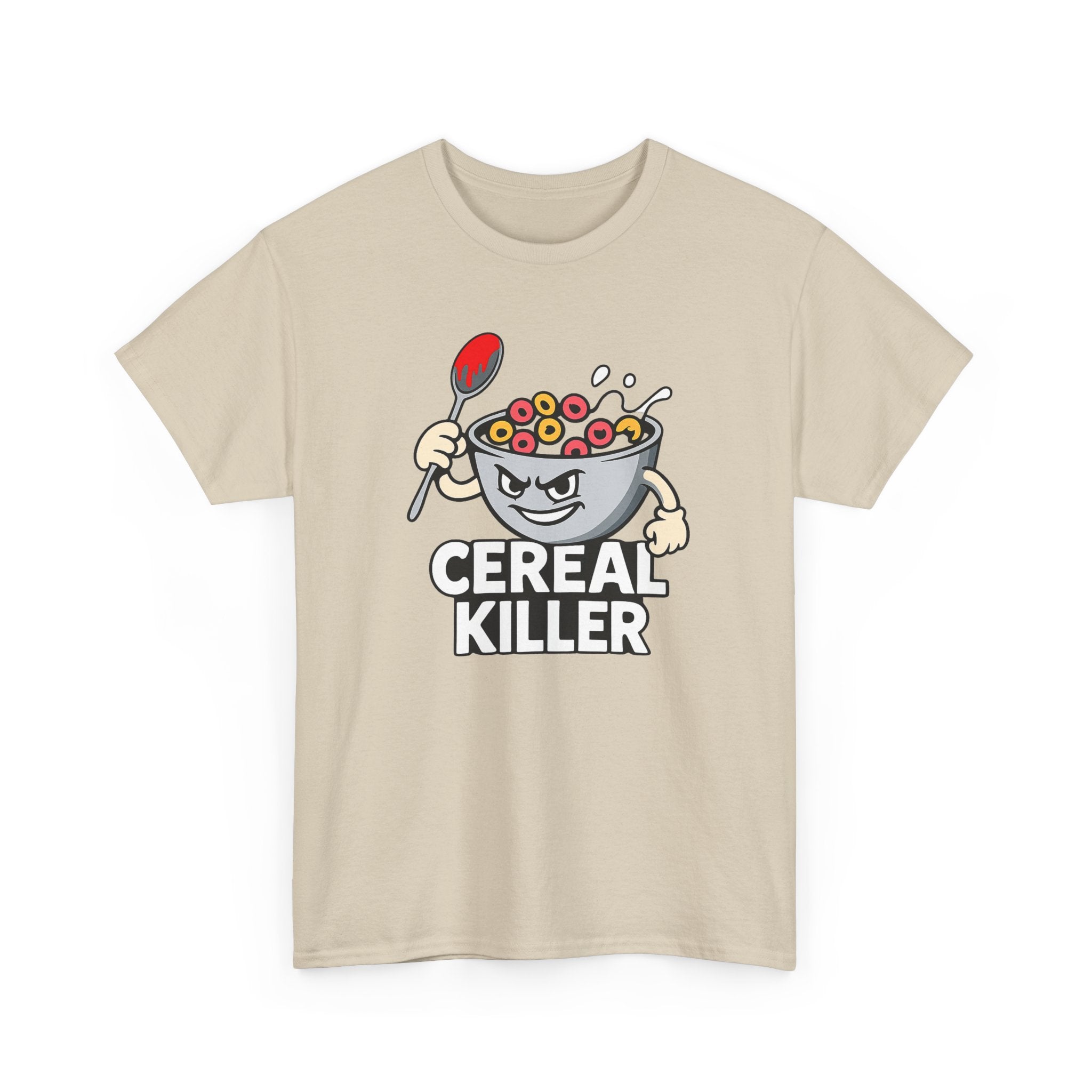 Cereal Killer Graphic Tee — Funny Breakfast Cartoon T‑Shirt