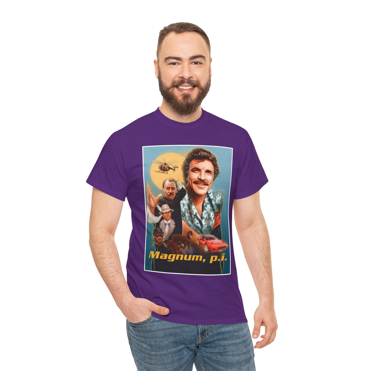 Magnum, P.I. Retro TV Show Inspired Cotton T-Shirt