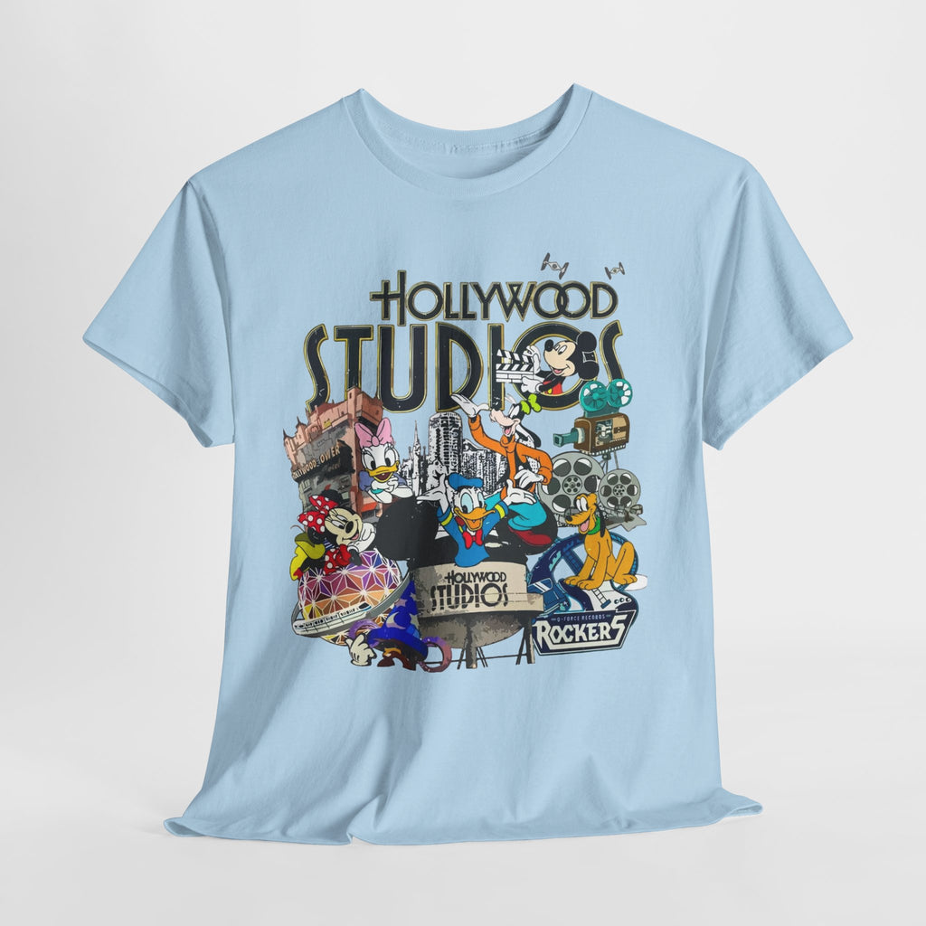 Hollywood Studios Collage T-Shirt — Vintage Theme Park Character Tee