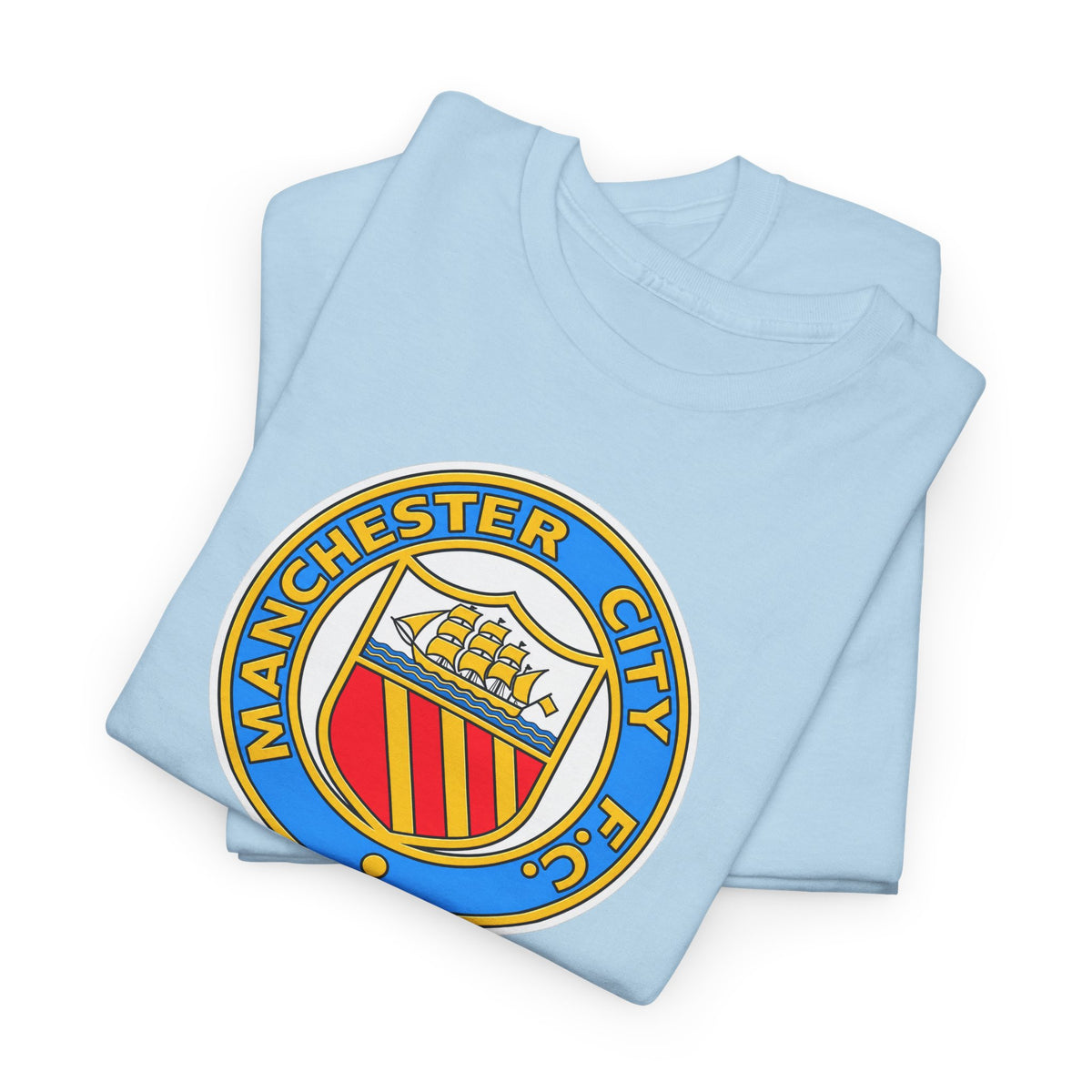Manchester City Retro Crest Cotton T-Shirt