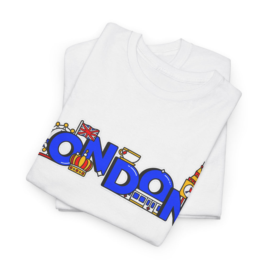 London Cityscape Tee — Illustrated London Landmarks Shirt